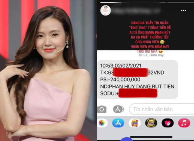 Mới đây, chia sẻ trên trang cá nhân, Midu cho biết đã chi hơn 240 triệu đồng để thưởng Tết cho nhân viên.