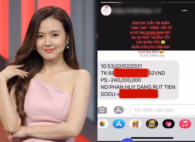 Mới đây, chia sẻ trên trang cá nhân, Midu cho biết đã chi hơn 240 triệu đồng để thưởng Tết cho nhân viên.