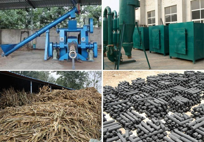 Hiện, lõi ngô được nghiền rồi trộn một số thành phần để làm than hoạt tính. Giá thu mua nguyên liệu khoảng 10.000 đồng/kg. Ảnh: Vietnamnet