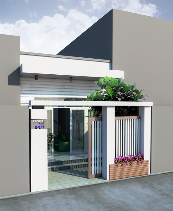 Ngôi nhà có diện mạo đặc biệt với phong cách mới mẻ, trẻ trung. Ảnh: Nhathauxaydung24h.