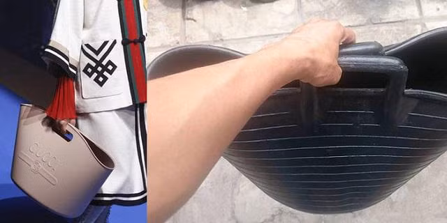 Dù có giá hơn 20 triệu đồng song chiếc túi xách Gucci vẫn bị "ném đá" vì có hình dạng không khác chiếc xô nhựa.