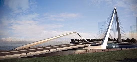 Không chỉ tại Việt Nam, nhiều cây cầu trên thế giới đã trở thành địa điểm tham quan nổi tiếng thu hút khách du lịch nhờ vào thiết kế độc đáo cùng vẻ đẹp nghệ thuật. Ảnh: Archdaily