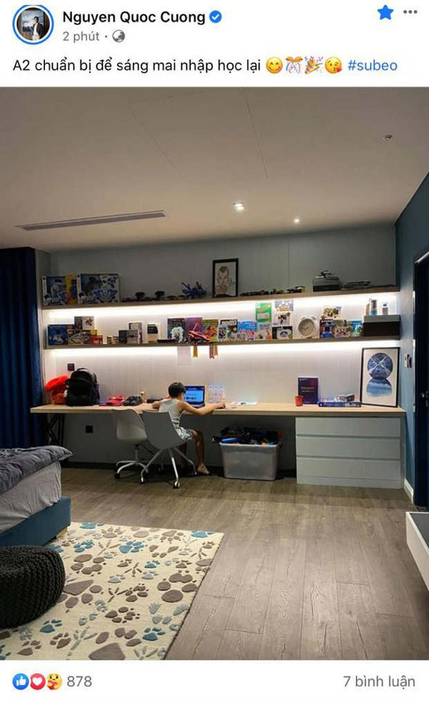 Phòng của Subeo rộng rãi, hiện đại.