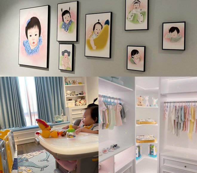 Phòng riêng của cô con gái Suchin thiết kế rất xinh xắn, đẹp mắt.