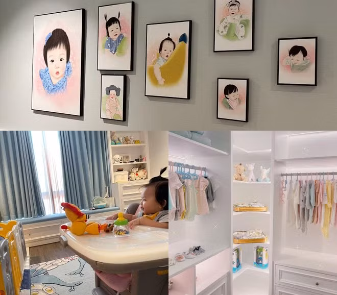 Phòng riêng của cô con gái Suchin thiết kế rất xinh xắn, đẹp mắt.