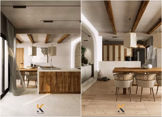 Căn hộ có diện tích 300m2 do được đập thông từ 2 căn nhỏ. Tổng giá mua và thiết kế lại căn chung cư lên tới gần 20 tỷ đồng Ảnh: Luklak Design Việt Nam