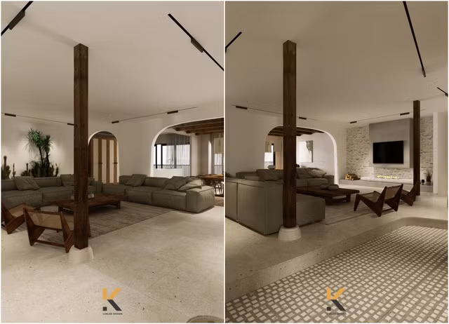 Cách đây không lâu, vợ chồng ca nương Kiều Anh chuyển sang sống tại căn hộ mới toanh tiện nghi và hiện đại hơn. Ảnh: Luklak Design Việt Nam