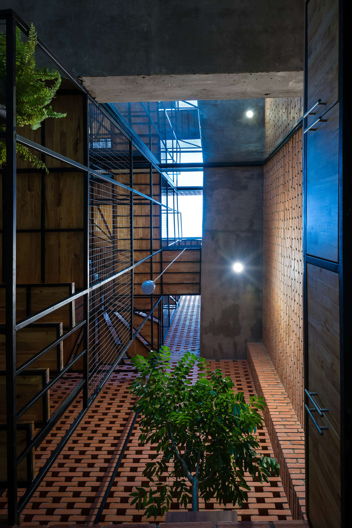 Các chậu cảnh tạo nên khoảng xanh xinh xắn trong ngôi nhà nhỏ.