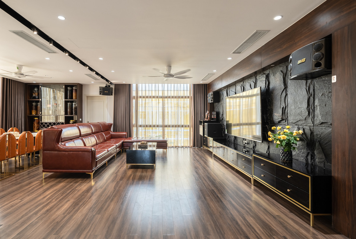 Không gian phòng khách thoáng đãng. Nguồn ảnh: Minh Luu