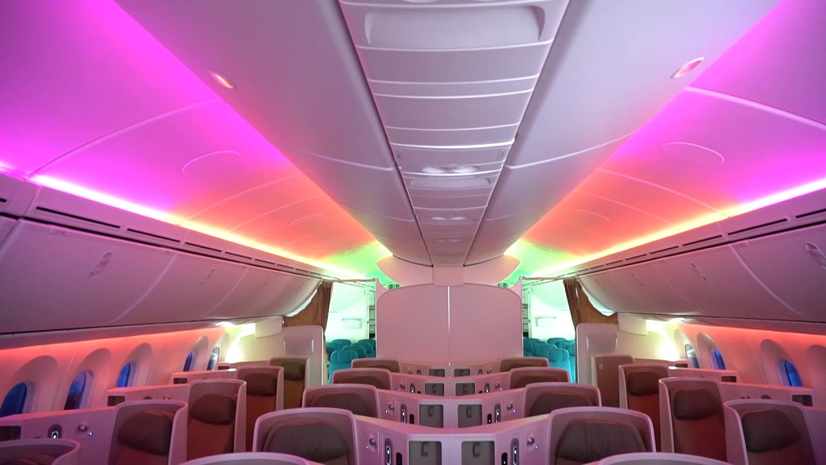 Máy bay Boeing 787-10 còn đặc biệt thân thiện với môi trường nhờ tích hợp công nghệ tiên tiến, giúp giảm 25% nhiên liệu tính trên mỗi ghế và khí thải so với các dòng máy bay thế hệ trước. Ảnh: Youtube