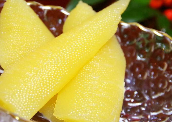 Chính vì thế chúng sẽ tạo thành hình khối trông khá giống với...múi bưởi. Ảnh: Cookpad