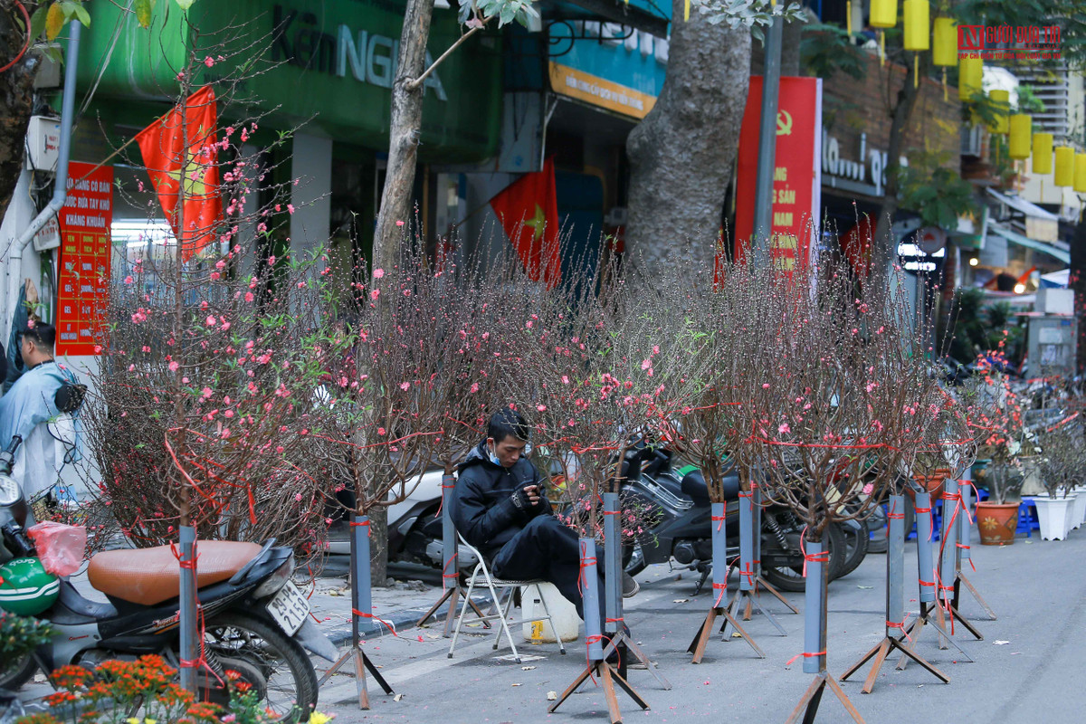 Tại khu vực chợ Hàng Mã những ngày giáp tết cũng vắng vẻ, thưa thớt người qua lại mua đồ hay ngắm không khí Tết ở đây.