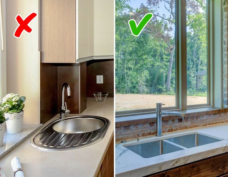 Bồn rửa cố định đã là cách thiết kế truyền thống. Bồn rửa hiện đại được lắp ráp không cố định, nó có đường nét ấn tượng và mềm mại.