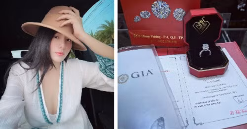 Tuy là gương mặt mới của giới siêu giàu nhưng về độ chịu chi thì Lê Kim Loan chẳng thua ai cả. Cô nàng từng tậu viên kim cương giá sương sương 2 tỷ đồng. Ảnh: Pháp luật &amp; Bạn đọc