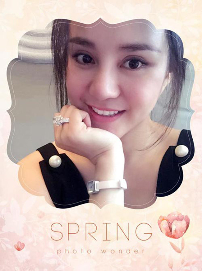 Chiếc nhẫn kim cương của Vy Oanh được đồn đoán có giá tới 20 tỷ đồng. Ảnh: Dân Việt