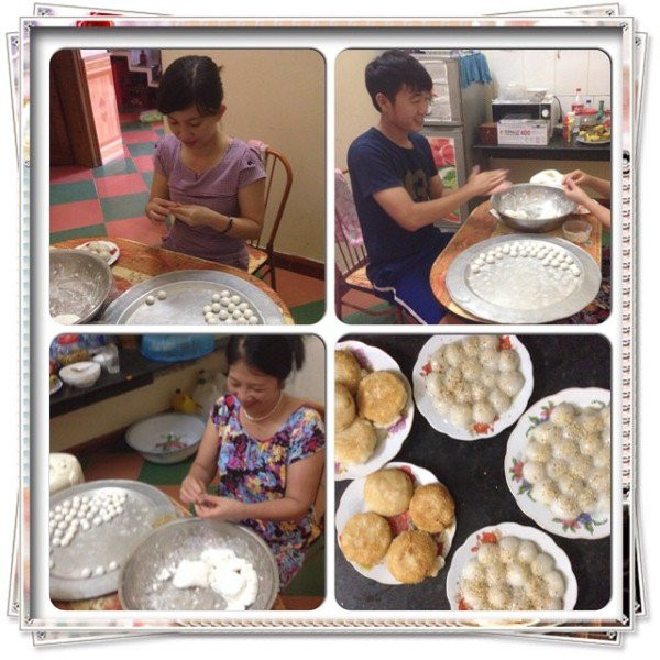 Căn bếp ấm cúng với bộ bàn ăn đơn giản. Ảnh: FBNV