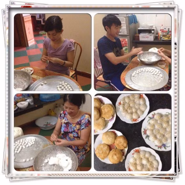 Căn bếp ấm cúng với bộ bàn ăn đơn giản. Ảnh: FBNV