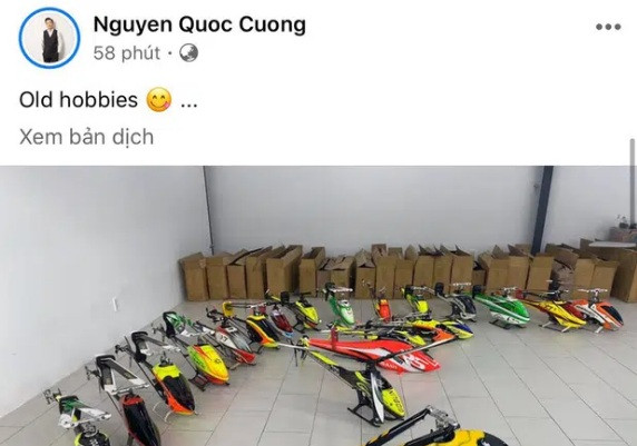 Trong khi đó, Cường Đô La có sở thích sưu tập máy bay mô hình. Trong một lần dọn dẹp nhà, đại gia phố núi lục ra hàng chục máy bay với giá trị hàng chục triệu mỗi chiếc.