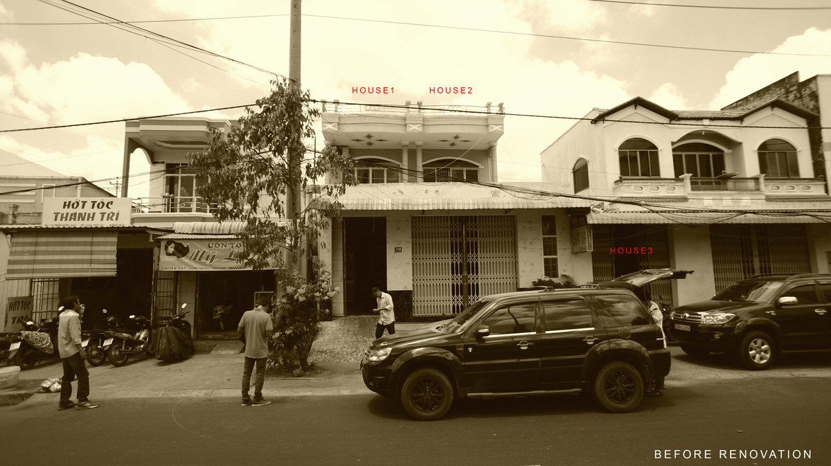 Trước khi cải tạo, căn nhà này có nhiều hạn chế như phòng ngủ nhỏ, thiếu ánh sáng tự nhiên, ngột ngạt, phòng tắm ẩm ướt và xuống cấp, hành lang dài và tối, không có sân vườn, tiểu cảnh.