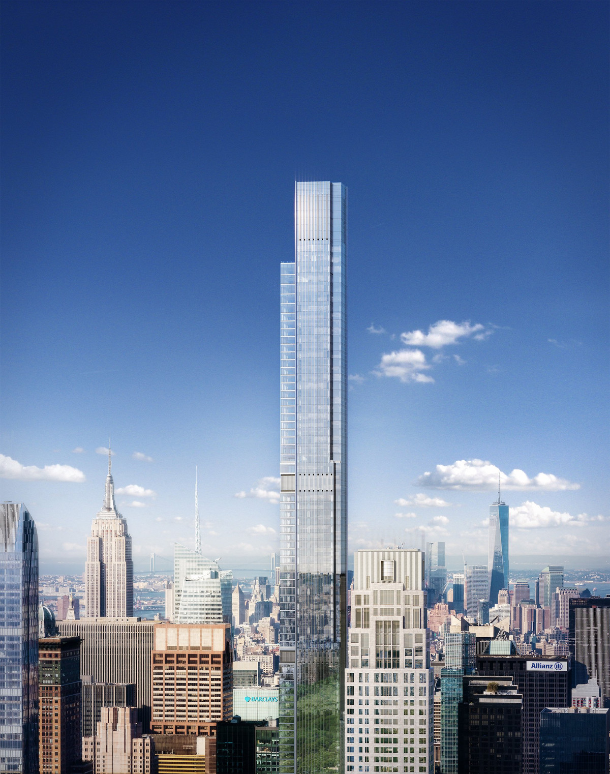 Tòa nhà cao nhất được hoàn thiện trong năm 2020 là Central Partk Tower tại New York City (Mỹ) với độ cao là 472,4 m và 98 tầng. Ảnh: CityRealty.
