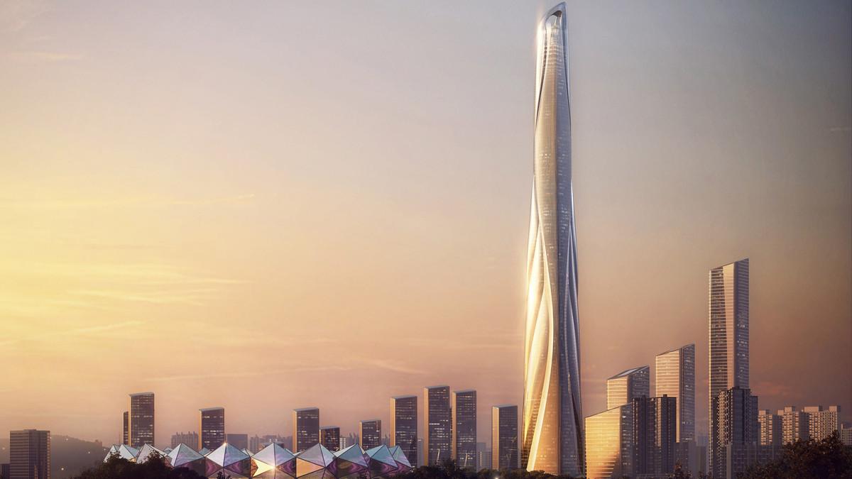 Trung Quốc xây dựng được nhiều nhất với 8 tòa nhà chọc trời. Phần lớn các tòa nhà mới đều sử dụng làm văn phòng và khách sạn. Ảnh: Dezeen.