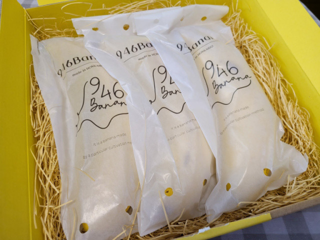 Giá một quả chuối 946 là 1.080 Yen, tương đương 230.000 đồng, gấp 20 lần giá một quả chuối nhập khẩu trong các cửa hàng tạp hoá ở Nhật. Ảnh: Soranews24