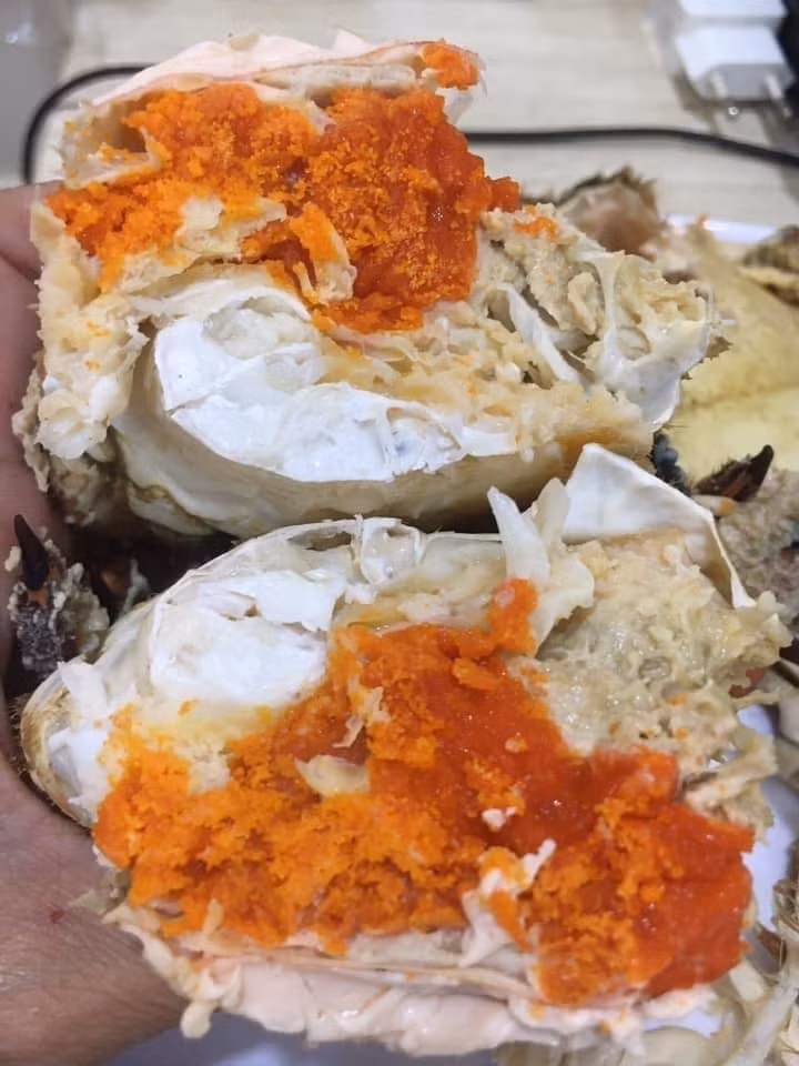 Cô Trang (Hà Đông, Hà Nội) tò mò mua cua nâu Na Uy giá rẻ về ăn thử.