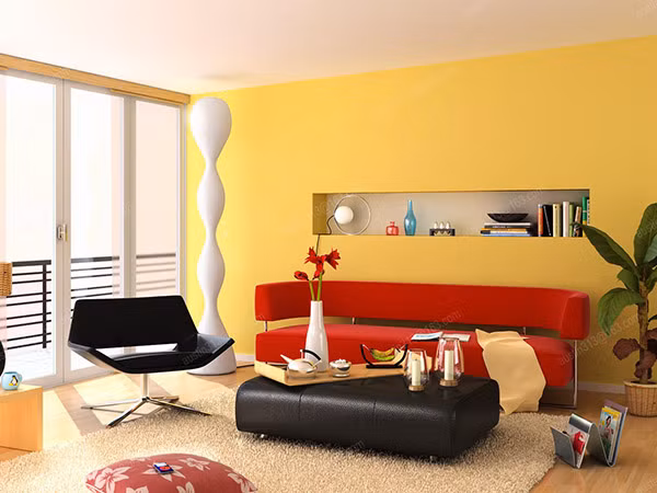 Trong phòng khách không nên đặt vật phản quang bởi phòng khách là nơi hội tụ nếu đặt vật phản quan sẽ làm tán khí.