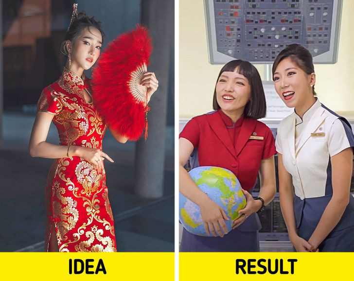 Đồng phục của hãng hàng không China Airlines dựa trên bộ quốc phục thể hiện sự mềm mại và thùy mị của phụ nữ Á Đông. Nhà thiết kế đã cố gắng giữ những nét truyền thống và đưa vào những khái niệm thời trang hiện đại.