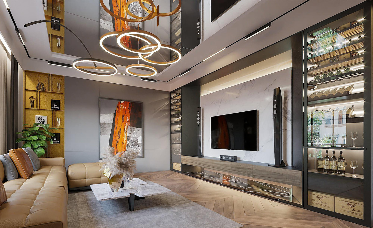 Bên trong ngôi nhà, từ phòng khách đến phòng ăn đều được Hồng Đăng chú trọng tới từng chi tiết.