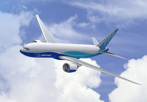 B777 Freighter là phiên bản chuyên chở hàng hóa với trọng tải tối đa 103.700 kg của Boeing 747-200F. Ảnh: Aerospace