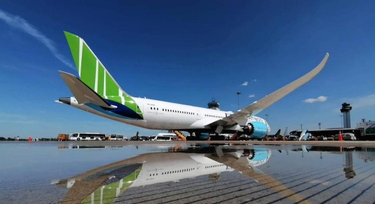 Là một trong những dòng máy bay thân rộng hiện đại bậc nhất trong gia đình 787, Boeing 787-9 Dreamliner đóng vai trò chủ lực trong kế hoạch mở rộng mạng lưới đường bay lên 85 đường, trong đó có 25 đường bay quốc tế. Ảnh: FLC