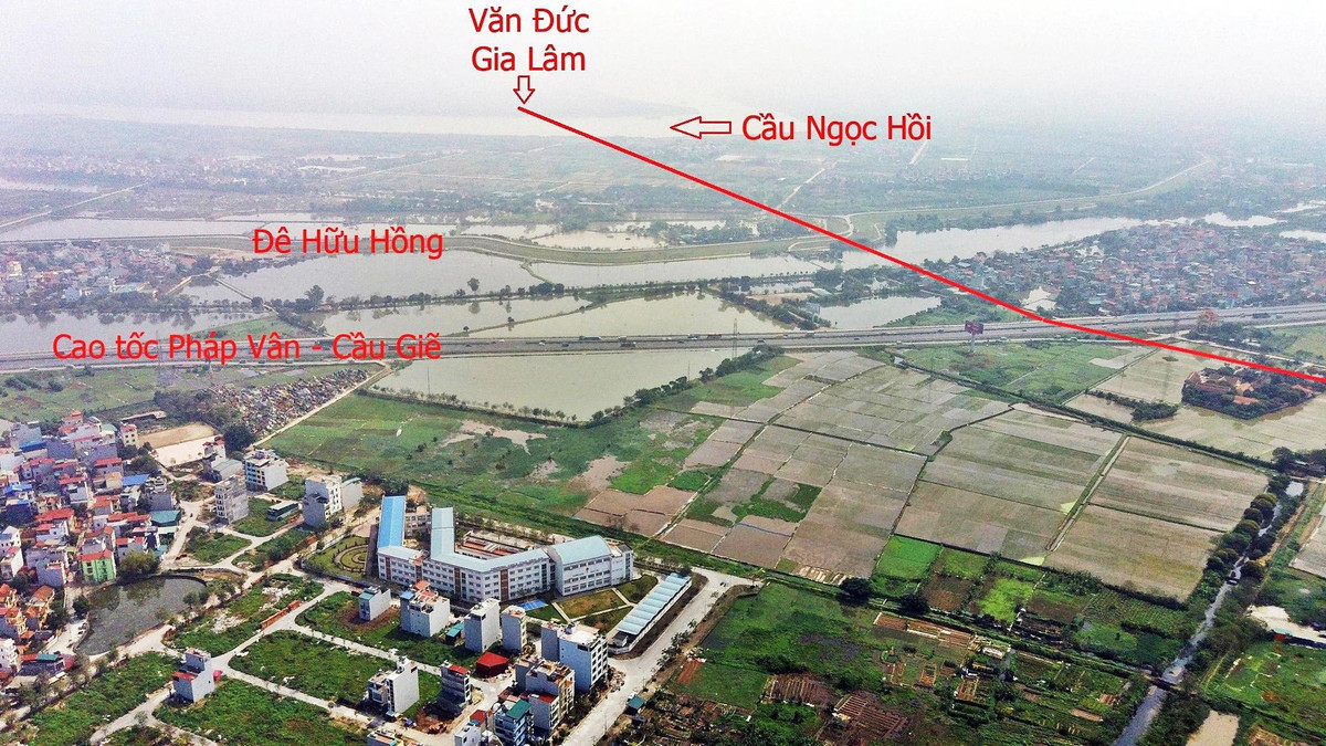 Cầu Ngọc Hồi dài 13,8km, quy mô 6 làn xe, tổng mức đầu tư: 4.880 tỷ đồng. Ảnh tư liệu: Hạ Vũ