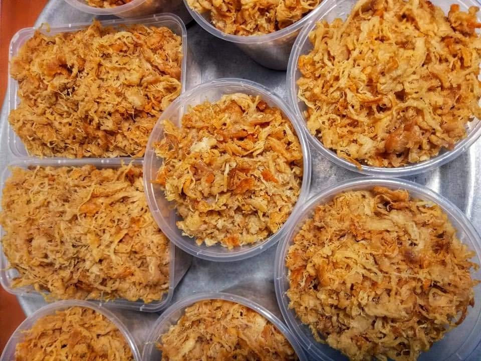 Đắt gấp đôi, thậm chí gấp 3 ruốc thịt nhưng ruốc mỡ vẫn được nhiều khách hàng hỏi mua. Ảnh: Facebook