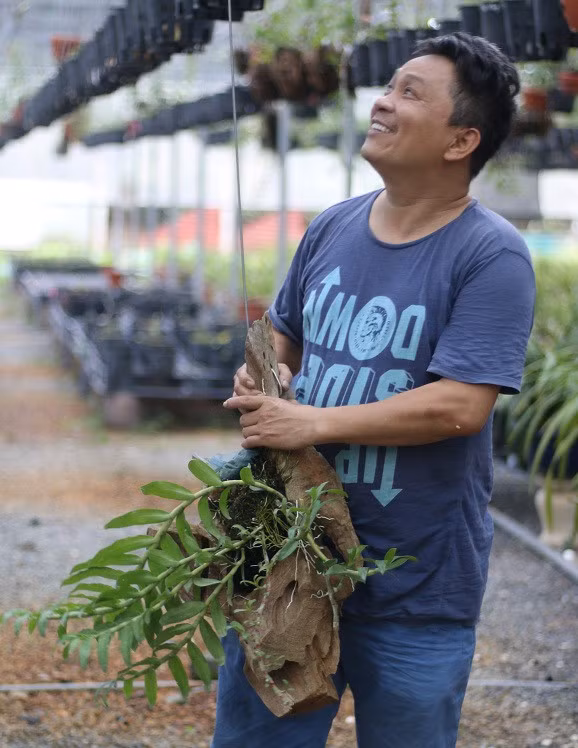 Trong đó có khoảng 400 loài lan đột biến, quý hiếm đang được nhân giống, bảo tồn.. Ảnh: FB Vuon lan Tan Phong.