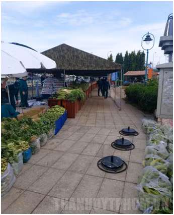 Tại quận 6, phiên chợ 0 đồng có các gian hàng với các loại thực phẩm thiết yếu, gồm 3 tấn gạo, 200 thùng mì tôm, 550 kg đường, 550 chai dầu ăn, 550 gói bột ngọt, 550 chai nước tương, 550 chai nước mắm, 550 vỉ trứng, 1.200 kg rau củ quả, 5.500 cái khẩu trang y tế…với tổng số tiền 160 triệu đồng. Ảnh: Hcmcpv