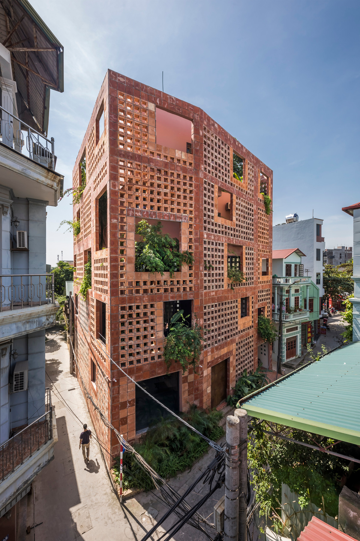 Nha gach Bat Trang o Ha Noi doat giai kien truc quoc te