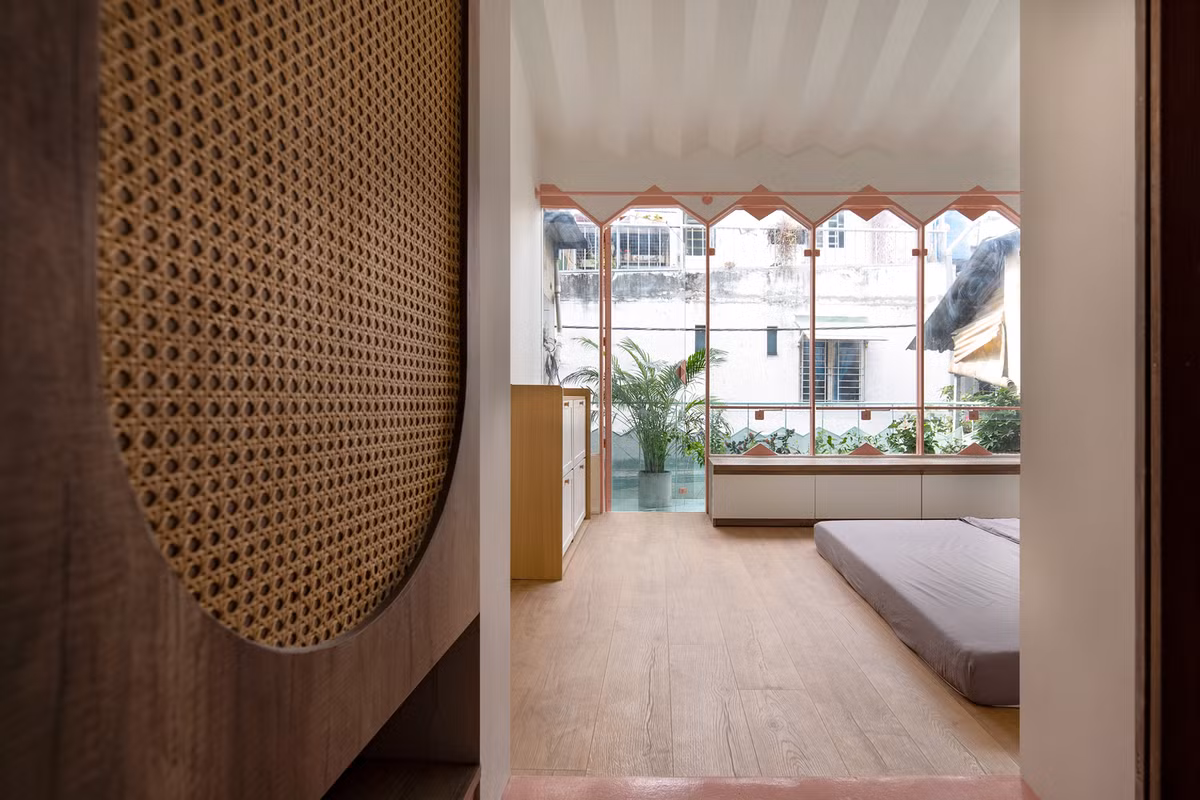 Không gian sinh hoạt riêng được bố trí ở tầng 2, 3.