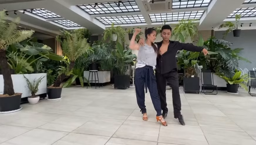 Đây là vườn kiểng lá mà vợ chồng Khánh Thi - Phan Hiển đầu tư, chăm sóc trong suốt một năm qua. Ảnh chụp màn hình