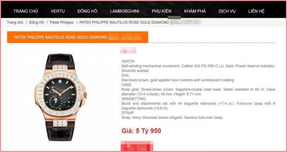 Theo đó, chiếc đồng hồ ông xã Hari Won mới tậu có giá trên thị trường gần 6 tỷ đồng. Ảnh: Vietnamnet