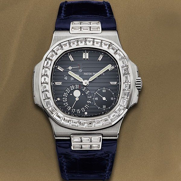 Muốn sở hữu mẫu đồng hồ Nautilus của Patek Philippe, khách hàng có thể phải chờ vài năm tại cửa hàng chính hãng, hoặc trả giá cao gấp nhiều lần trên thị trường chuyển nhượng. Ảnh: Printest
