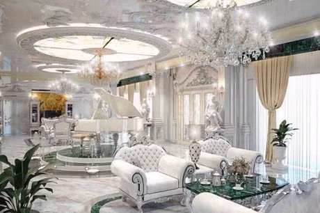 Căn biệt thự được xây dựng trên khu đất rộng 3200m2, tổng chi phí xây dựng lên tới 120 tỷ đồng. Ảnh: Facebook