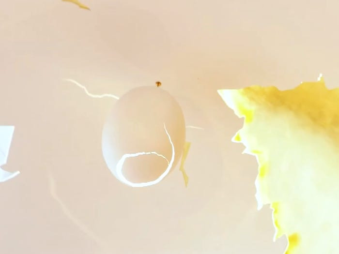 Tác phẩm điêu khắc quả trứng được làm riêng cho ngôi nhà trị giá 145.000 USD.