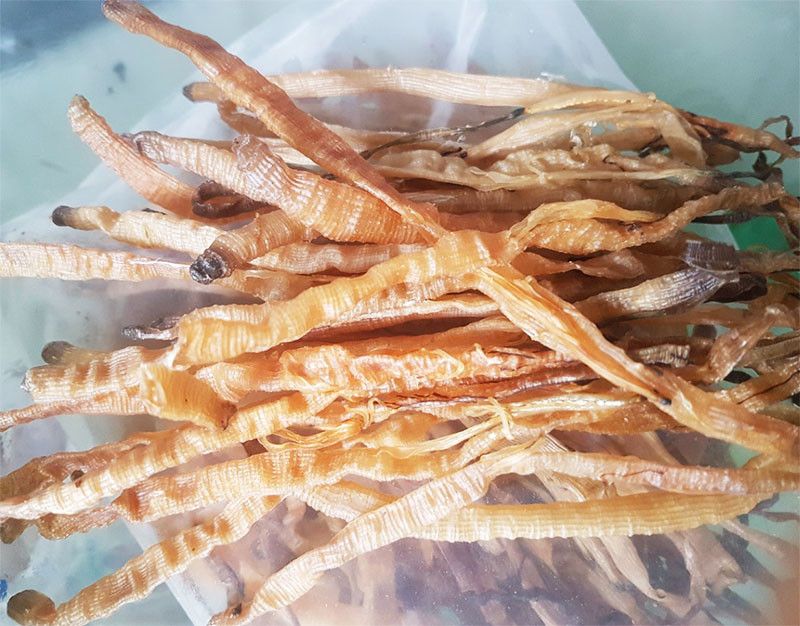 Trong đó, sá sùng nguyên con có giá dao động từ 2,5 - 5 triệu đồng/kg. Sá sùng vụn từ 1,2 - 2 triệu đồng/kg, loại này đa phần là bán cho quán hàng nấu phở, chuyên chế nước dùng. Nguồn ảnh: Internet