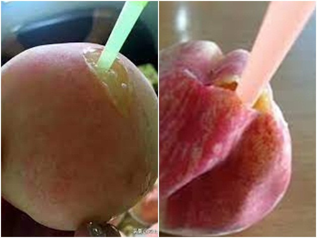 Mới đây, đoạn clip một người đàn ông cắm ống hút vào quả đào và hút nước trực tiếp đăng tải trên mạng xã hội Weibo khiến ai cũng phải ngạc nhiên.