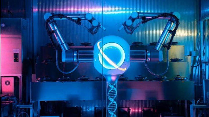 Robot được lập trình sẵn đểu nấu các món ăn theo công thức cố định. Ảnh: SCMP