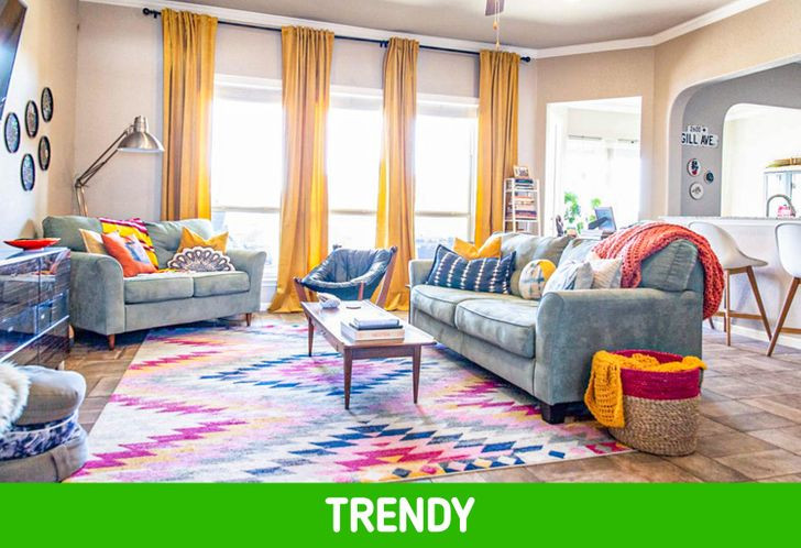 Nếu muốn đem lại cảm giác hiện đại cho căn nhà, hãy chọn rèm cửa dài. Những chiếc rèm ngắn không còn hợp thời, sẽ khiến không gian trở nên cũ kỹ và nhàm chán.