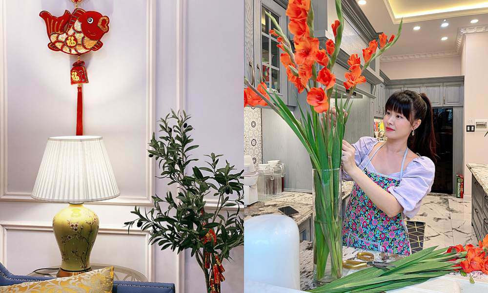 Là người Hà Nội sống tại TP.HCM, Thuỷ Anh chọn những loại hoa quen thuộc mang không khí miền Bắc.