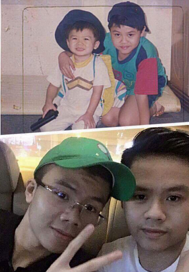 Hai anh em thiếu gia Phan Thành - Phan Hoàng luôn thân thiết từ khi còn nhỏ xíu. Đường nét trên gương mặt của cả 2 gần như y nguyên. Ảnh: TTT