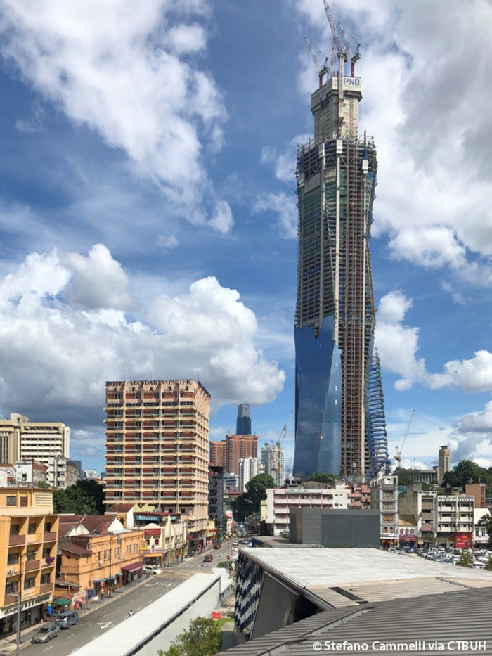 Merdeka 118 là một tòa nhà chọc trời gồm 118 tầng, cao 678,9 mét đang được xây dựng ở Kuala Lumpur, Malaysia. Ảnh: Getty Imgae